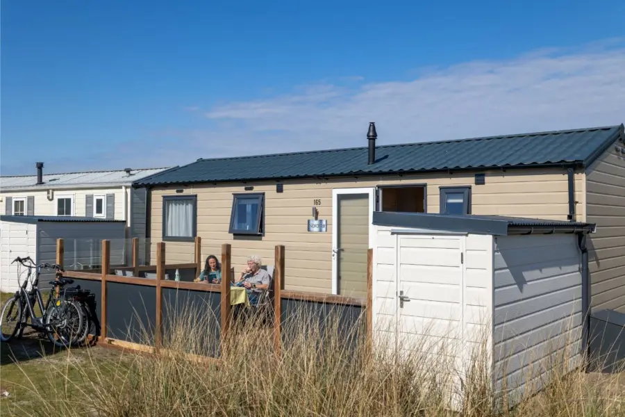 Stel terras chalet duinoord ameland
