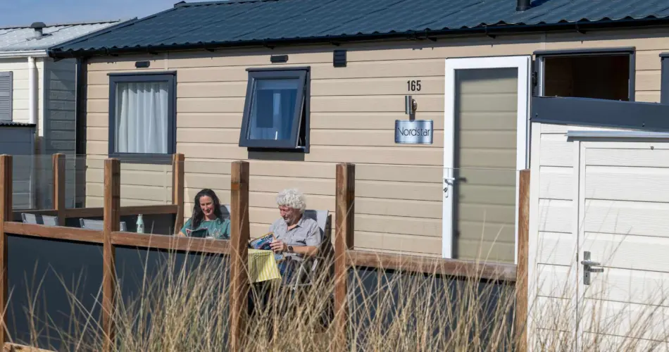 Chalet terras stel duinoord