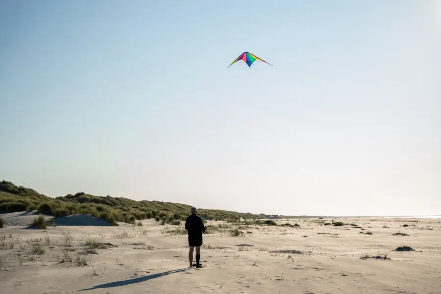 Vliegeren strand Duinoord camping Ameland