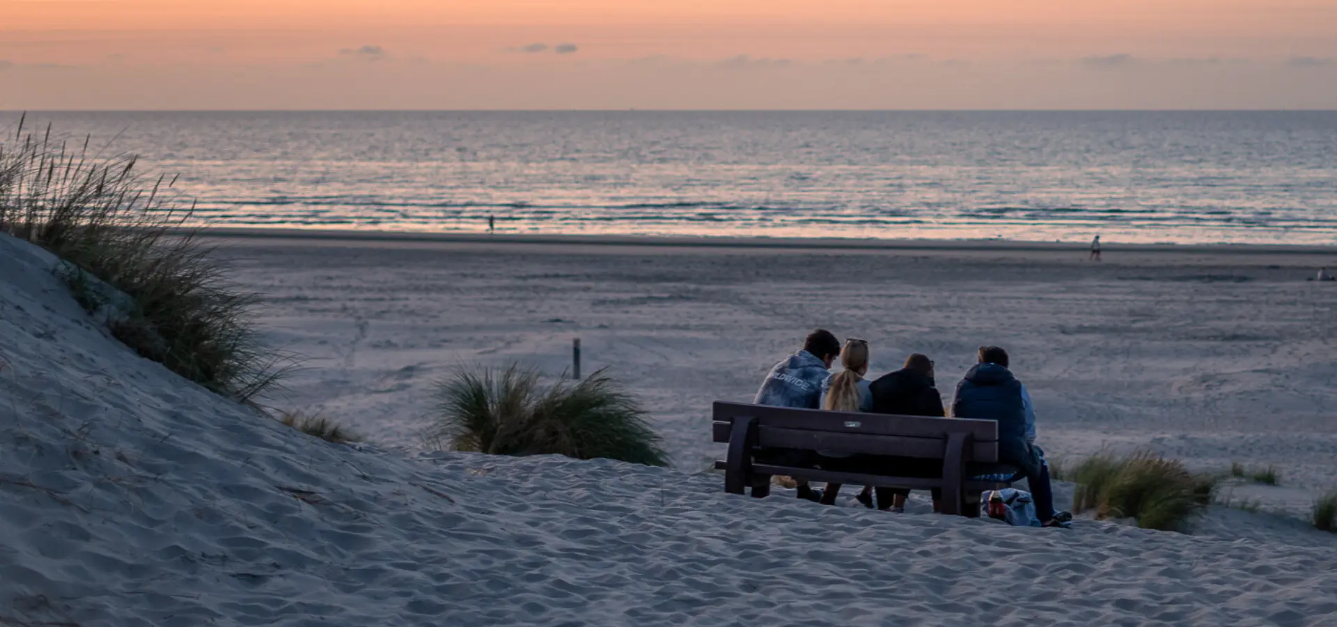 Zonsondergang Strandcamping Duinoord Herfstvakantie